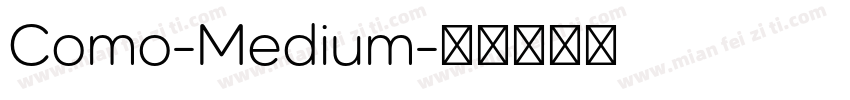Como-Medium字体转换