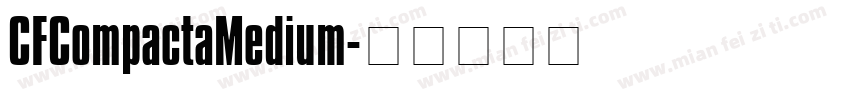 CFCompactaMedium字体转换