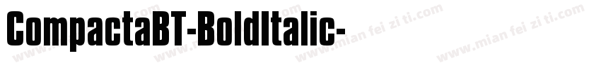 CompactaBT-BoldItalic字体转换
