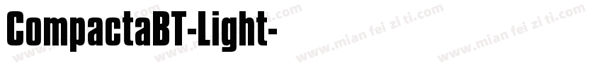 CompactaBT-Light字体转换