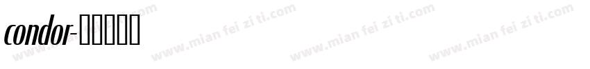 condor字体转换