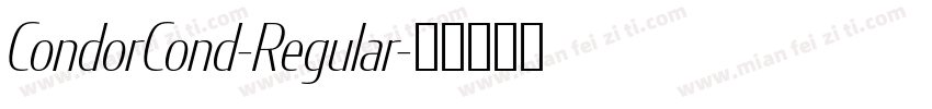 CondorCond-Regular字体转换