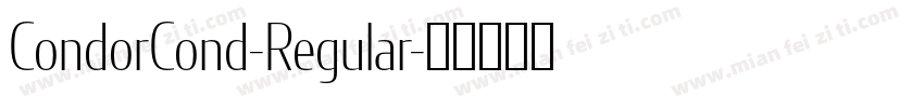 CondorCond-Regular字体转换