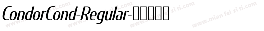 CondorCond-Regular字体转换