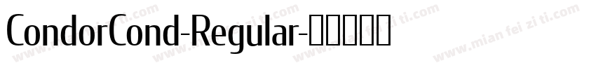 CondorCond-Regular字体转换