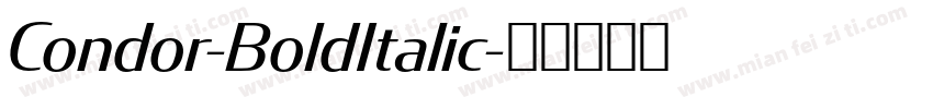 Condor-BoldItalic字体转换
