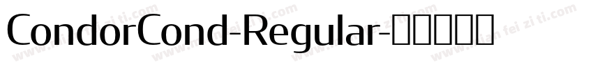 CondorCond-Regular字体转换
