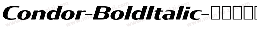 Condor-BoldItalic字体转换