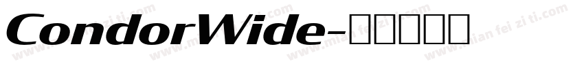 CondorWide字体转换