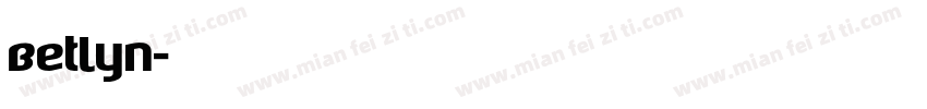 Betlyn字体转换