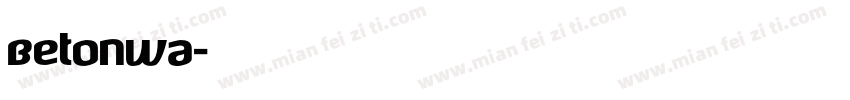 Betonwa字体转换