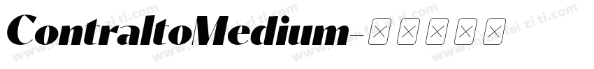ContraltoMedium字体转换