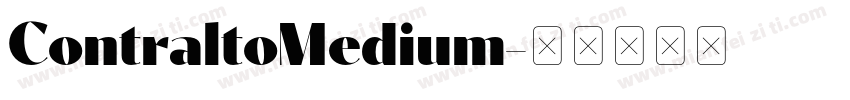 ContraltoMedium字体转换