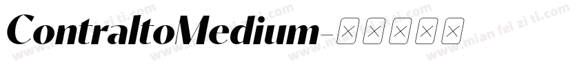 ContraltoMedium字体转换