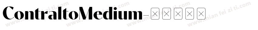 ContraltoMedium字体转换