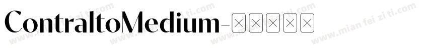 ContraltoMedium字体转换