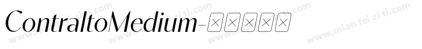 ContraltoMedium字体转换