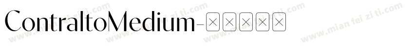 ContraltoMedium字体转换