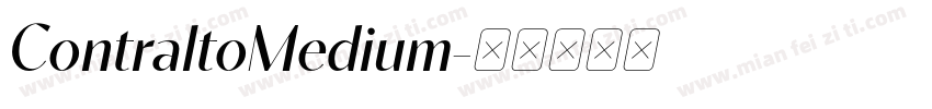 ContraltoMedium字体转换