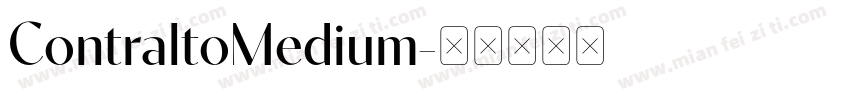 ContraltoMedium字体转换