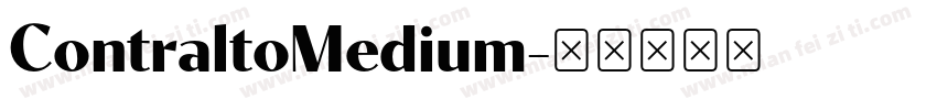 ContraltoMedium字体转换