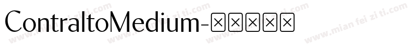 ContraltoMedium字体转换