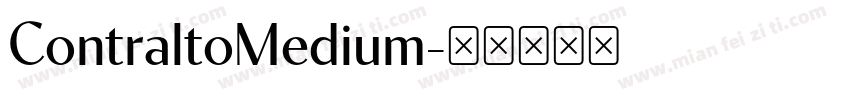 ContraltoMedium字体转换