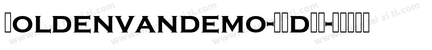 Boldenvandemo-K7dZZ字体转换