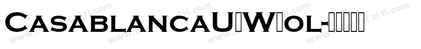 CasablancaURWBol字体转换