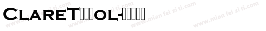 ClareTEEBol字体转换