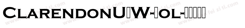 ClarendonURW-Bol字体转换