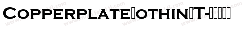 CopperplateGothinBT字体转换