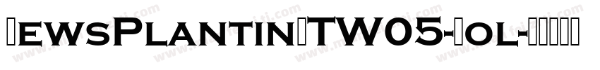 NewsPlantinMTW05-Bol字体转换