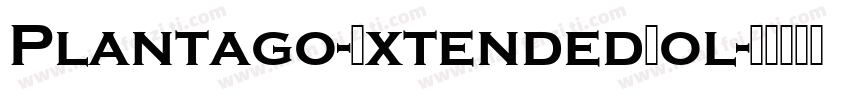 Plantago-ExtendedBol字体转换