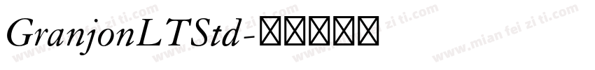 GranjonLTStd字体转换