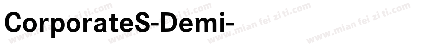 CorporateS-Demi字体转换