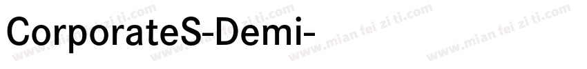 CorporateS-Demi字体转换