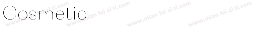 Cosmetic字体转换