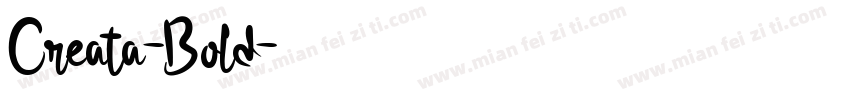 Creata-Bold字体转换