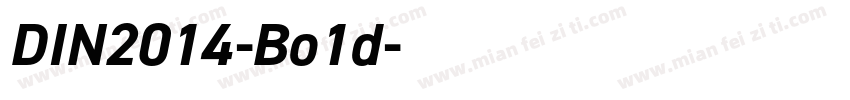 DIN2014-Bo1d字体转换