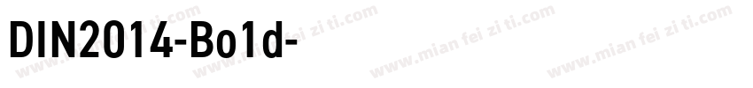 DIN2014-Bo1d字体转换