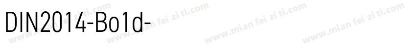 DIN2014-Bo1d字体转换