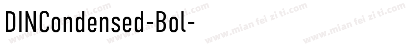 DINCondensed-Bol字体转换