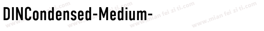 DINCondensed-Medium字体转换