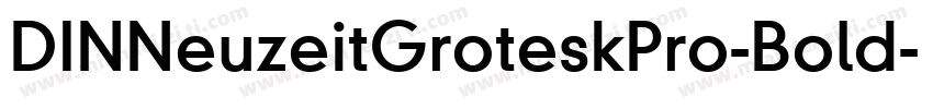 DINNeuzeitGroteskPro-Bold字体转换