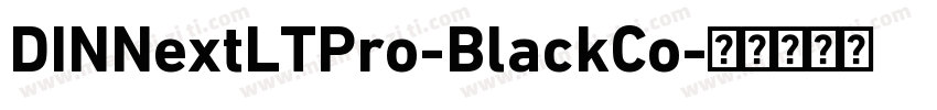 DINNextLTPro-BlackCo字体转换