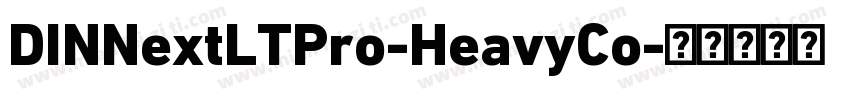DINNextLTPro-HeavyCo字体转换