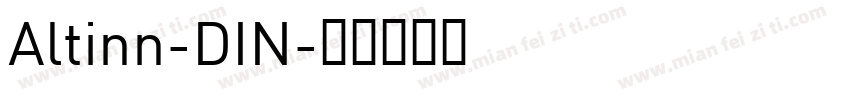 Altinn-DIN字体转换