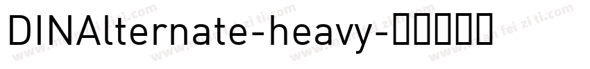 DINAlternate-heavy字体转换