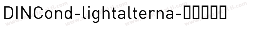 DINCond-lightalterna字体转换